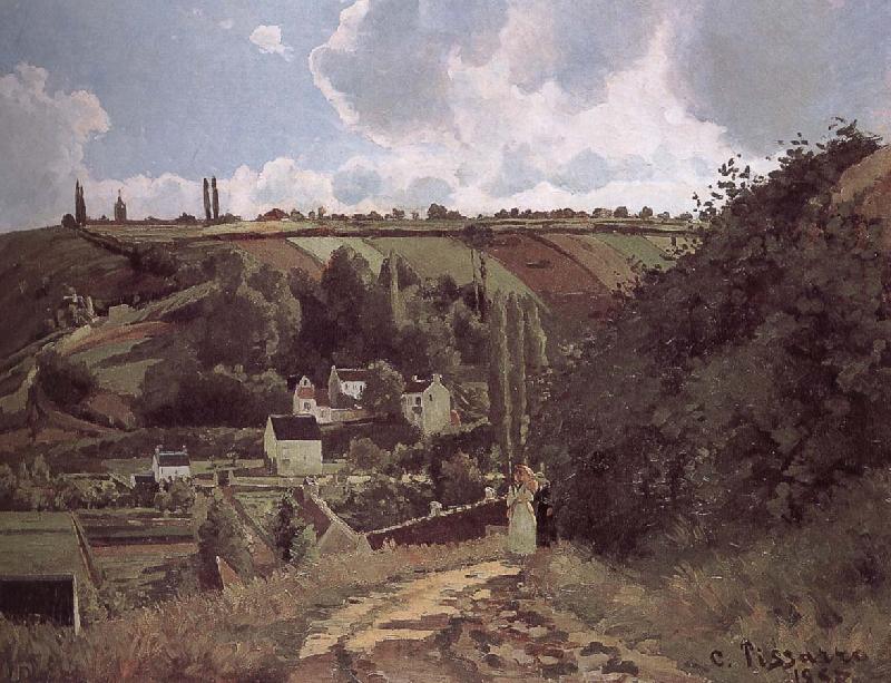 Camille Pissarro Loose multi-tile this Canada thunder hillside Spain oil painting art
